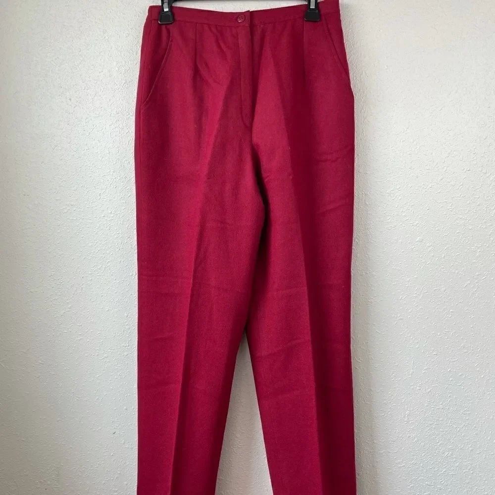 Vintage Personal Wool Blend Slack Pant Size 12 EUC